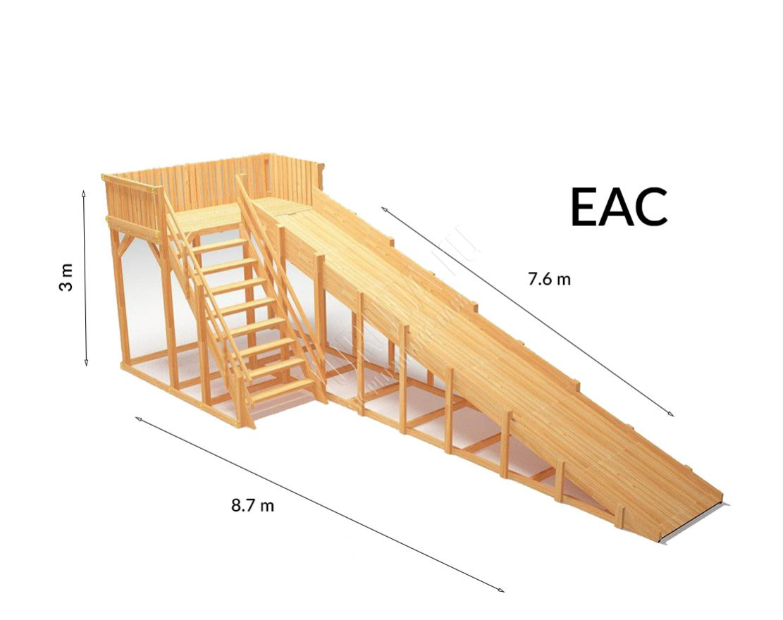 Зимняя горка TORUDA Север wood-6 (скат 7.6 м)